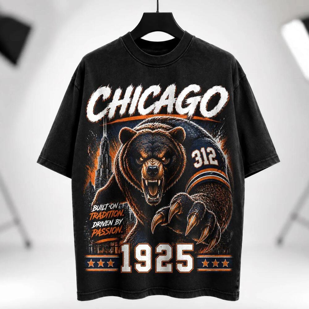Chicago Football Shirt Midway Streetwear Sweatshirt Hoodie Retro Americana